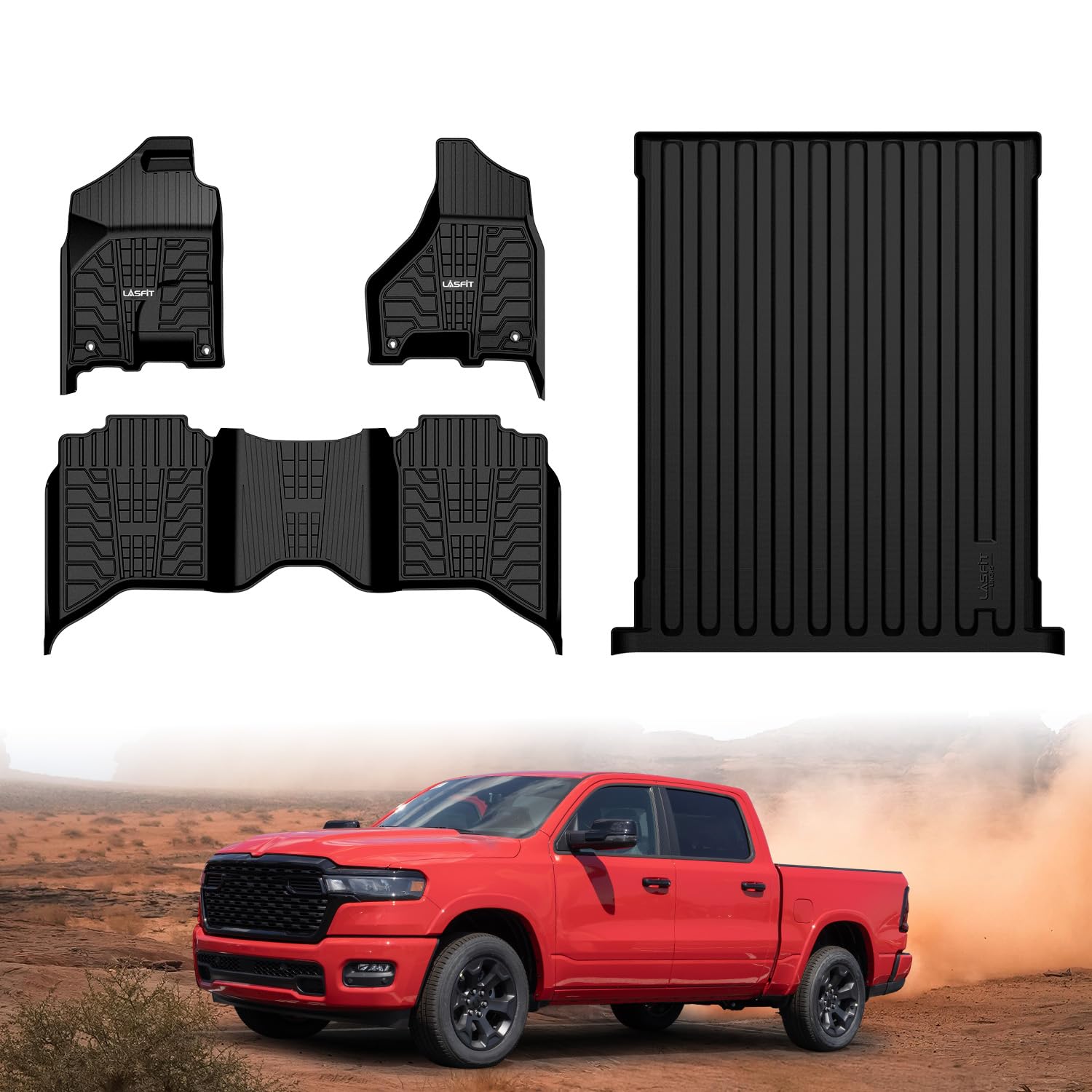 リファイン　サブマット Amazon.com: LASFIT Floor Mats & 5FT7 Truck Bed Mat for 2013-2018